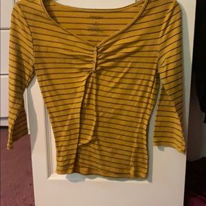 Yellow Striped Top